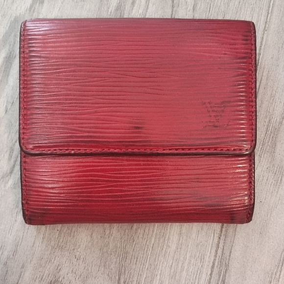 Louis Vuitton Handbags - Authentic Louis Vuitton Epi Bifold Wallet Red LV